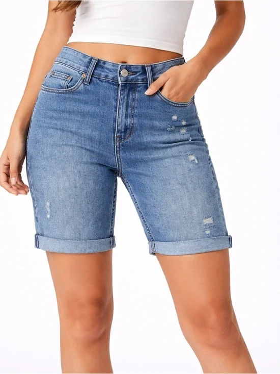Calvin Klein distressed cut off jean shorts women’s 28 - Picture 1 of 6